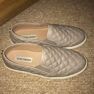 Steve Madden Slip On Taupe Sneakers